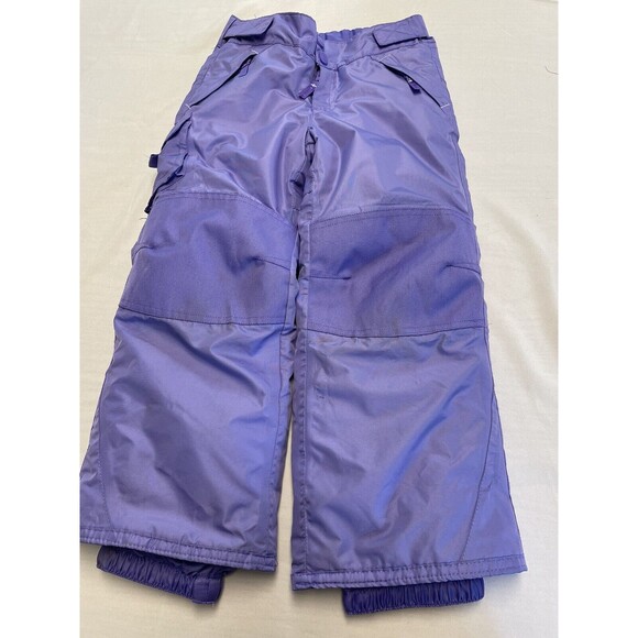 Champion Purple Ski Snowboard Insulated Pants Girls Size XS 4-5 Pockets Preowned - Picture 1 of 12